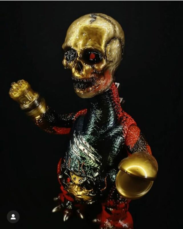 ドクロ銃 13体限定vegarelicsstudio X serp93666 Hell Dokuroju (2nd colorway)ソフビ sofubi IZUMONSTER mvh hxs ZOLLMEN iluilu uzumark 