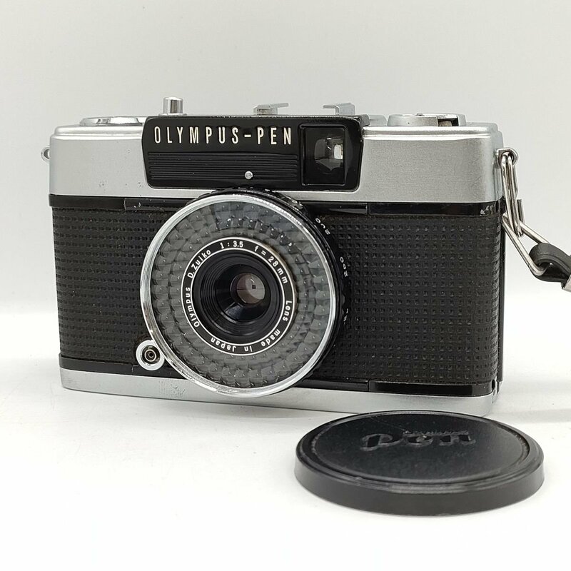 カメラ Olympus PEN EE-3 D.zuiko 28mm f3.5 レンジファインダー 本体 現状品 [7799KC]