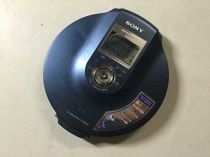 SONY D-NE900 ソニー CDウォークマン WALKMAN CDプレーヤー MP3対応◆ジャンク品 [4563W]