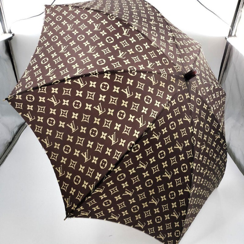 ルイヴィトン 1814 LOUIS VUITTON パラプルュイ ファブリック 長傘 雨傘 日傘 モノグラム 高級 ブランド 傘 ブラウン メンズ レディース 