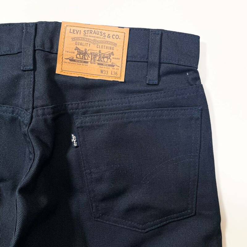 デッドストック 80s 89年 Levi's リーバイス 505 ツイル カツラギ ビンテージ アメリカ製 usa old 33×30 デニム nos ネイビー 90s 501 517