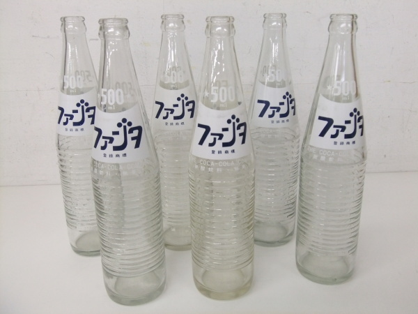 【FANTA】ファンタ 500ml 空き瓶 6本セット キャップ無し アンティーク☆1000円スタート