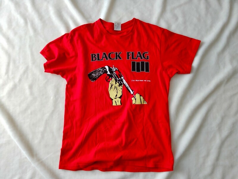 90s 00s BLACK FLAG Vintage Tシャツ ブラックフラッグ ヴィンテージ 紙タグ バンド ロック /検索用 レッチリ ニルヴァーナ カートコバーン