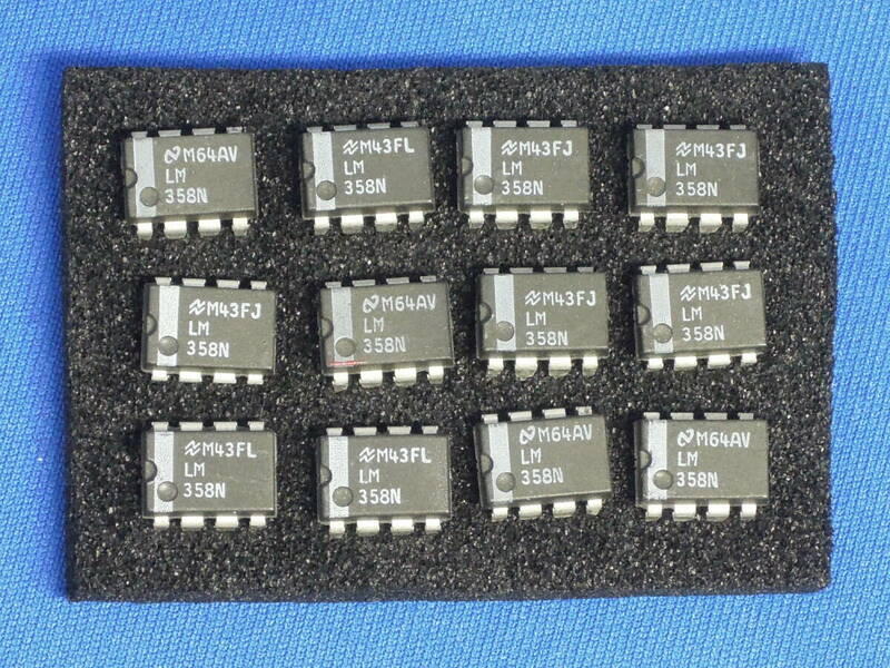 ☆☆☆ ナショセミ DIP IC 12個 /[ LM358N] / 長期保管品 動作未確認 中古 /ジャンク扱い☆☆☆