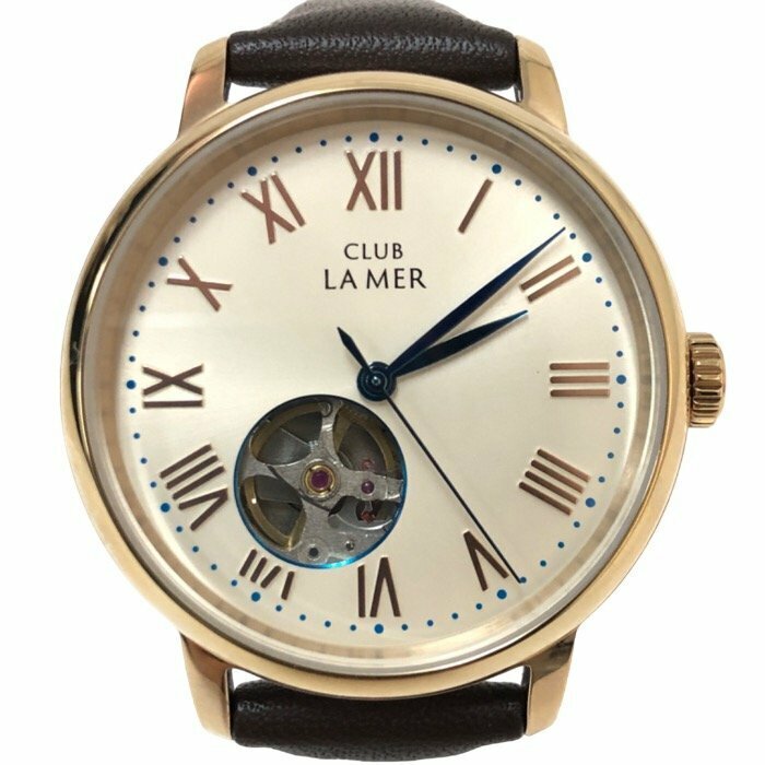 【新品同様】【美品】シチズン CITIZEN CLUB LA MER クラブ ラ メール シースルーバック スケルトン ユニセックス 男女兼用 腕時計 機械式