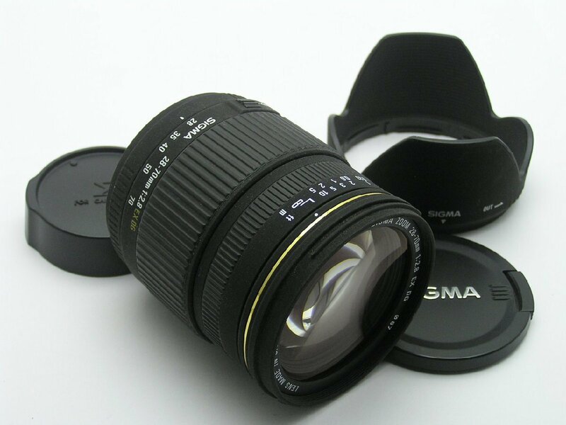 ★ハローカメラ★1066　CANON用 SIGMA ZOOM ( 28-70mm F2.8 )EX DG フード付 動作品 現状 1円スタート 即決有り