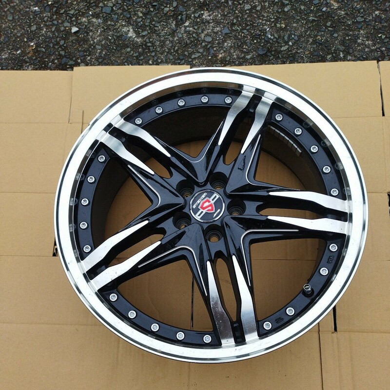 STEINER 19インチ　　19×7　1/2J　アルミホイール１本　　５穴　　　　　自動車パーツ　　　アルミ　　　　　　　　★中古