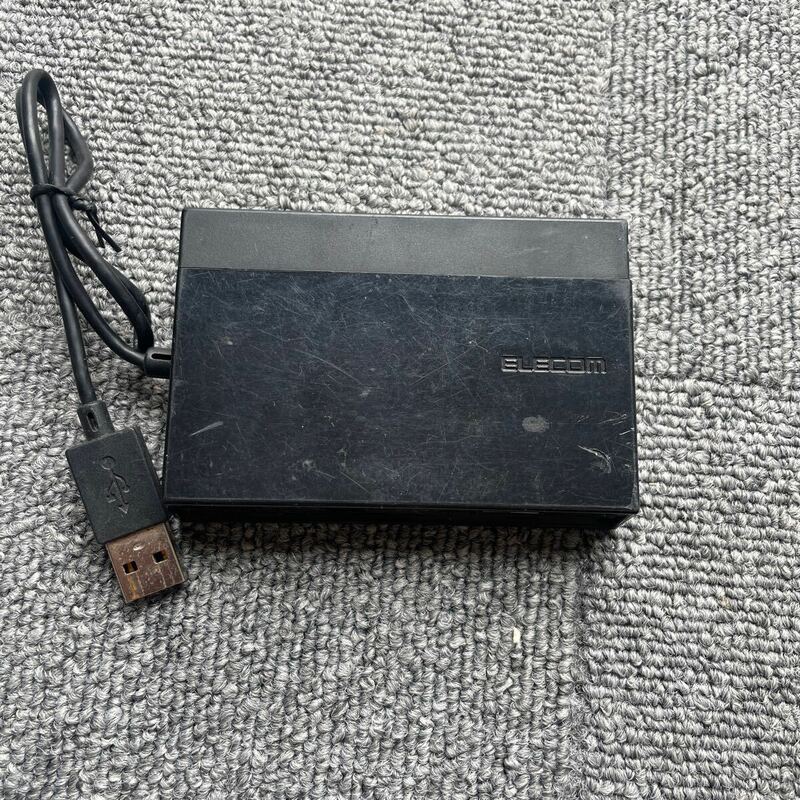 中古エレコム カードリーダー ケーブル一体タイプ ブラック エレコムMR-C24BK 現状品