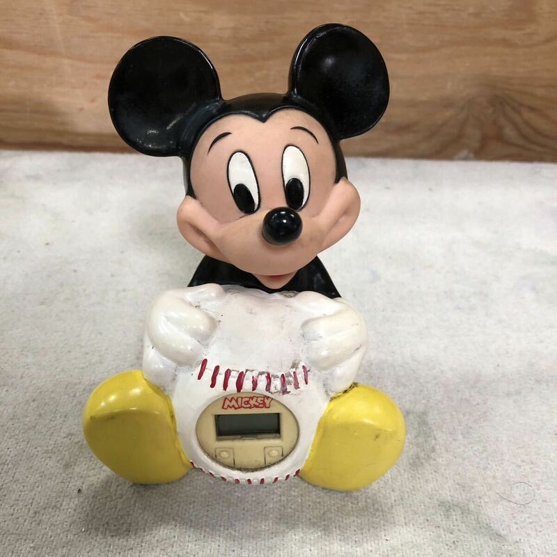 ミッキーマウス 貯金箱 ビンテージ ディズニー 昭和レトロ ソフビ 当時物 