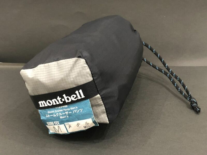 ★mont-bell モンベル ストーム クルーザー パンツ メタル 防水 ゴアテックス アウトドア レインウェア Mサイズ