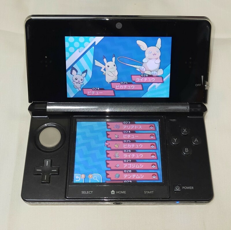 Nintendo ニンテンドー 任天堂 3DS CTR-001 ニンテンドー3DS コスモブラック 本体のみ ゲーム機 現状品 ☆