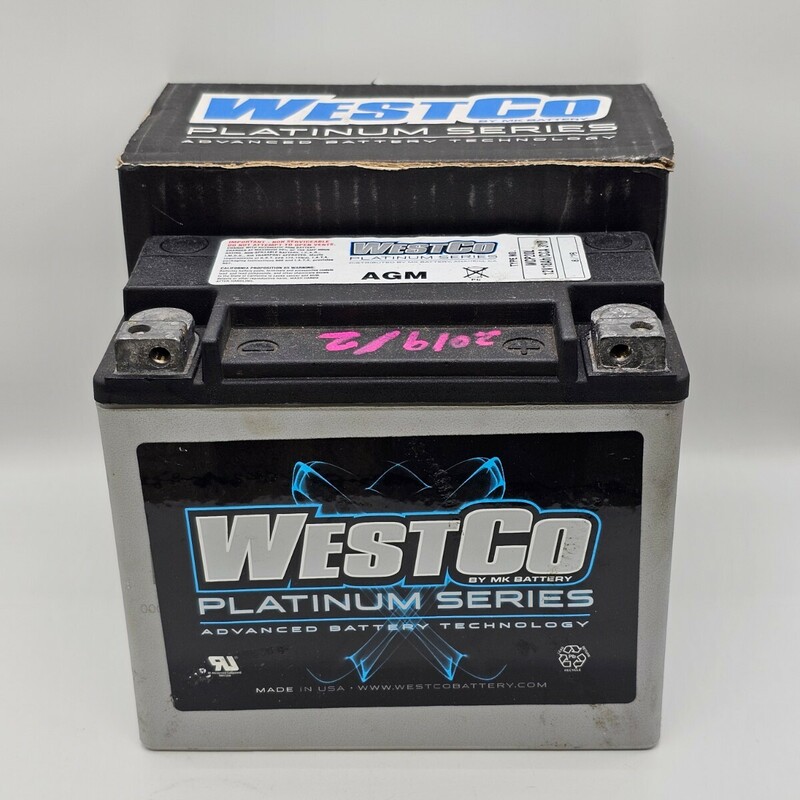 【4A43】1円スタート WESTCO PLATINUM SERIES WCP20L 12V18Ah / CCA310 ウエストコ プラチナムシリーズ カーバッテリー 箱あり