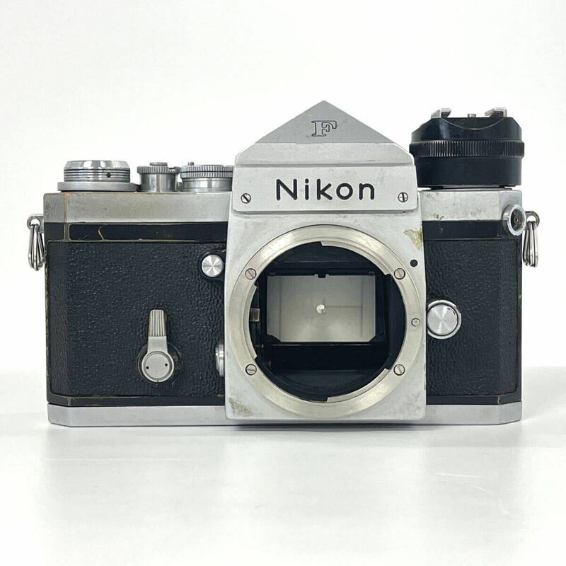 【4M49】1円スタート Nikon F アイレベル ニコン 一眼レフ フィルムカメラ シルバーボディー 