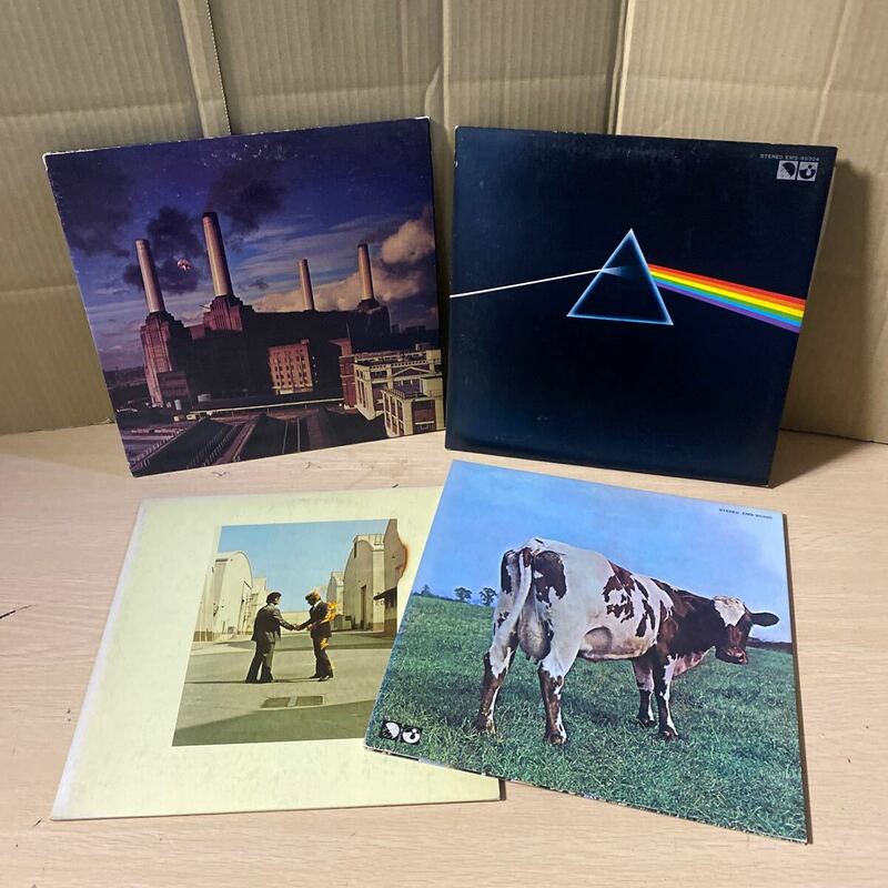 LPレコード まとめ 4枚セット PINK FLOYD ピンク・フロイド The Dark Side Of The Moon ANIMALS WISH YOU WERE HERE ATOM HEART MOTHER