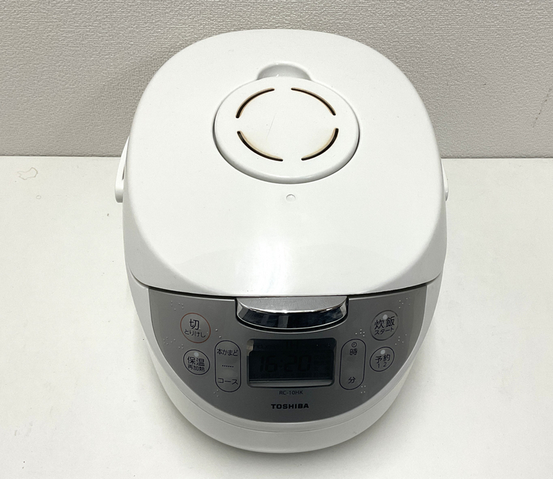 【A300】中古品　TOSHIBA　東芝　IHジャー炊飯器　RC-10HK　（W)ホワイト　1.0L　2019年製　動作確認済