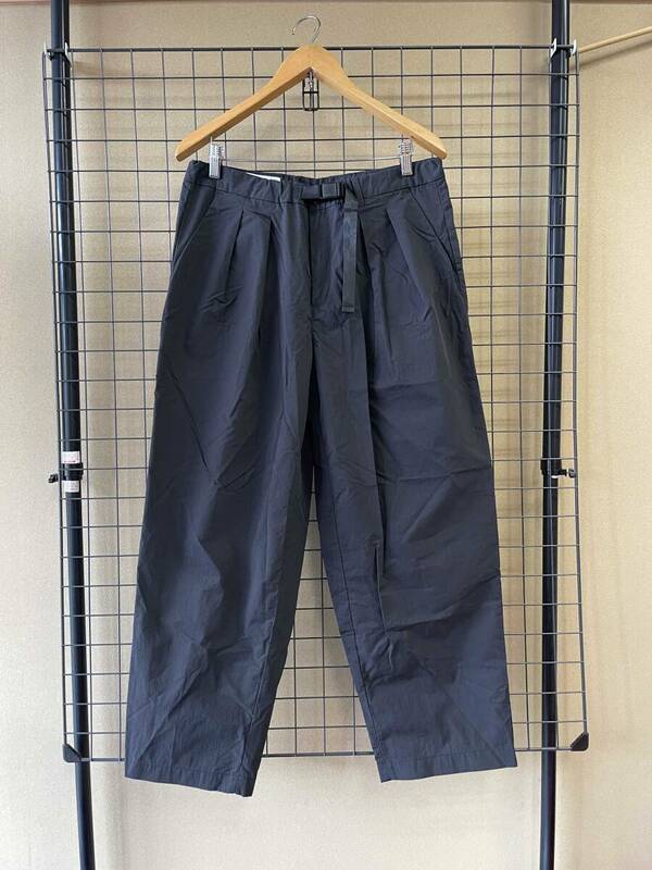 【CITEN/シテン】Belted Tuck Tapered Easy Pants BLACK sizeM ベルテッド タック テーパード イージーパンツ ブラック トラウザー