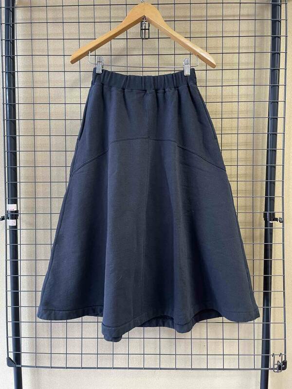 タグ付き 未着用【unfil/アンフィル】WZFL-UW130 vintage cotton-fleece flared skirt ヴィンテージ コットンフリース フレア スカート