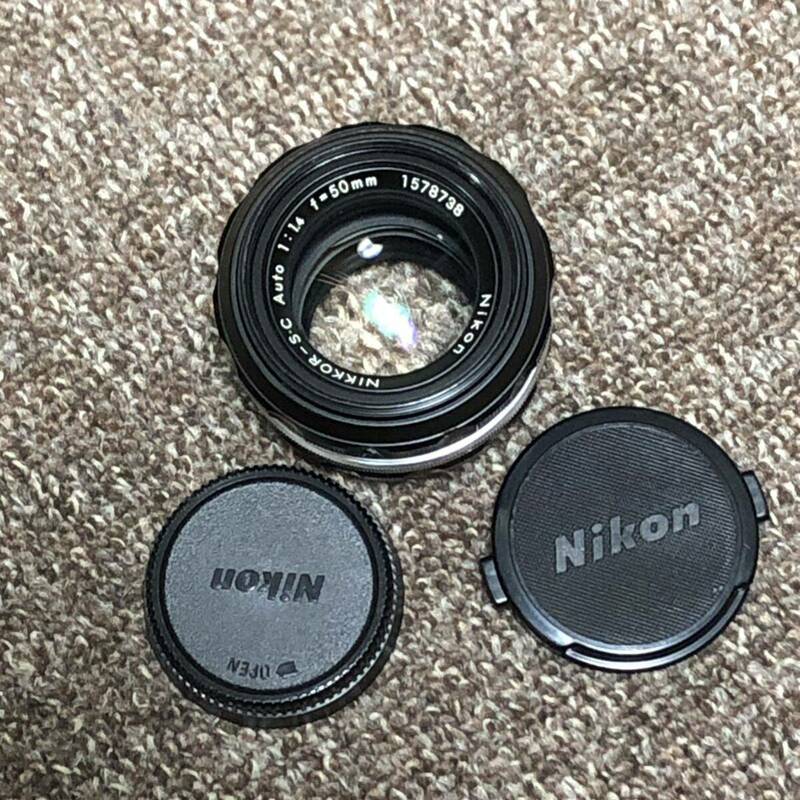 1円 Nikon NIKKOR-S・C Auto 1:1.4 f=50mm 1578738 786 ニコン