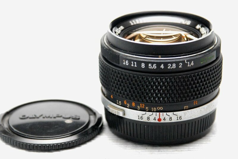 OLYMPUS オリンパス 純正 高級一眼レフカメラM-1専用 M-SYSTEM G.ZUIKO 50mm 高級単焦点レンズ1:1.4 超希少・作動品