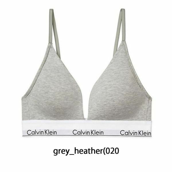 ※訳あり アウトレット Calvin Klein(カルバンクライン)ck ブラジャー コットン レディース QF5650 grey_heather(020) Mサイズ