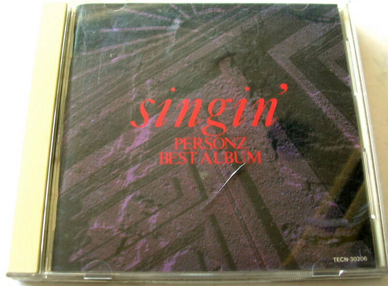 【CD】PERSONZ　パーソンズ　「　singin' PERSONZ BEST ALBUM　」 ベスト　参）TECN-30206　：店頭演奏用 SAMPLE 試聴盤 レア