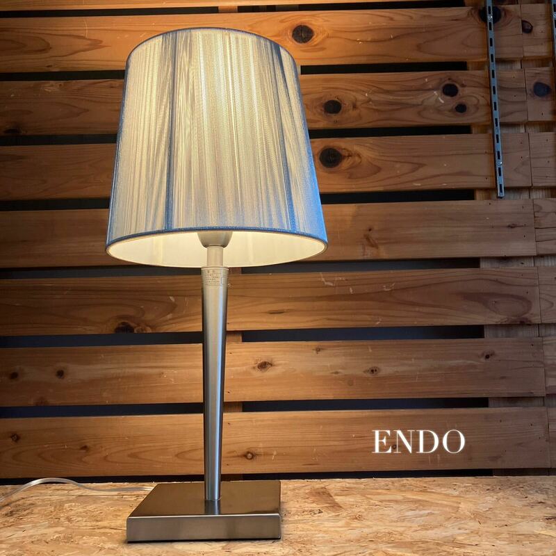 遠藤照明 LED ENDO 2019年製 スタンドライト ルームランプ テーブルライト 寝室 糸セードタイプ フロアランプ モダン 北欧 生産終了品