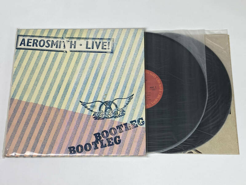 【LPレコード】AEROSMITH / LIVE! BOOTLEG　40AP 1170-1　エアロスミス　2枚組 1978年　国内盤 現状品「2669」　