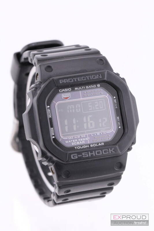 良品★R103 CASIO カシオ G-SHOCK ジーショック GW-M5610 20気圧防水 ブラック ショックレジスト マルチバンド6 タフソーラー 動作確認済み