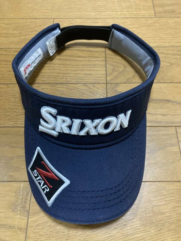 ★SRIXON★スリクソン　ゴルフ　サンバイザー　紺色　54〜60