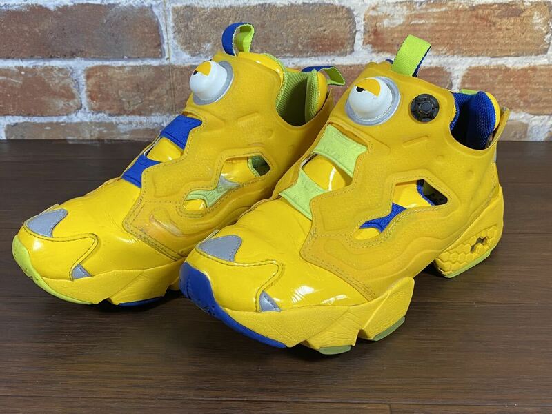 ♪♪Reebok リーボック ミニオンズ INSTAPUMP FURY ポンプミニオンズ コラボ 黄色 24cm インスタポンプフューリー♪♪