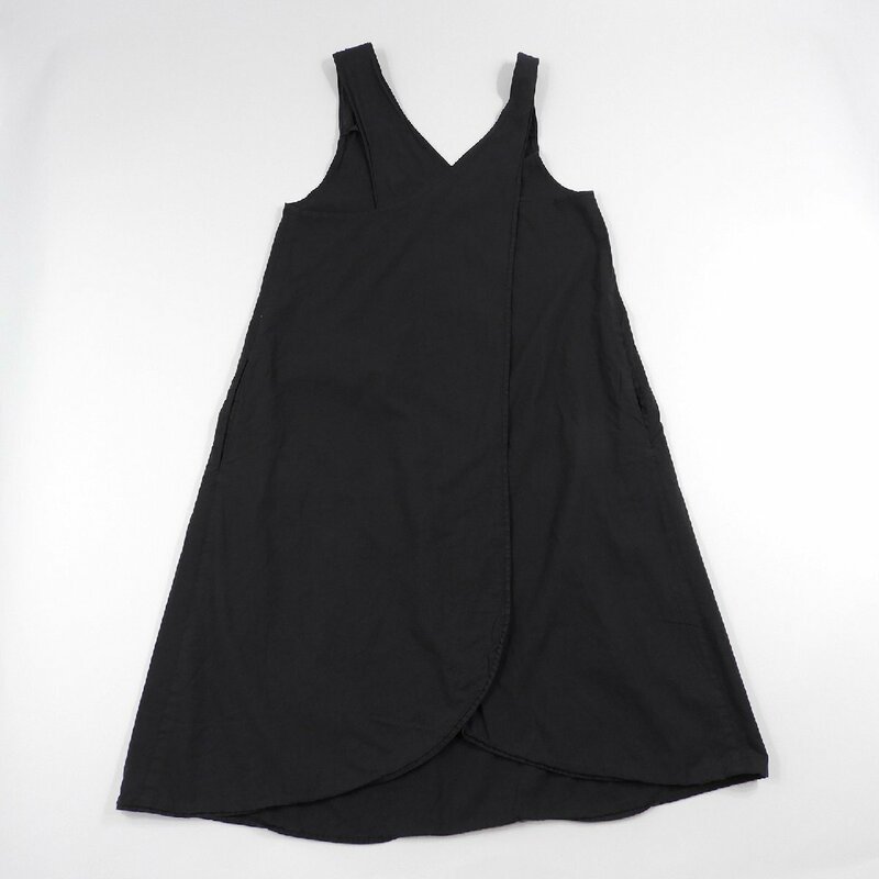 pip squeak chapeau ピップスクィークシャポー ワンピース ブラック #18882 きれいめ モード ラップワンピース 巻きスカート ドレス