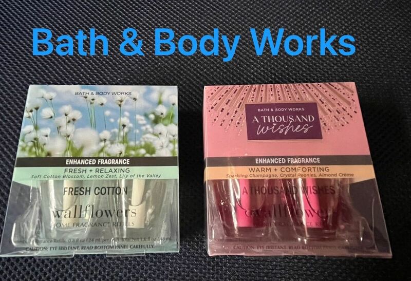 【送料無料】2箱（4個）Bath & Body Works バスアンドボディワークス 芳香剤 ルームフレグランス リフィル 部屋 ウォールフラワー 