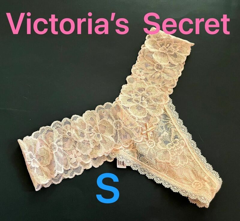【送料無料】28新品■ヴィクトリアシークレット Victoria's Secret レース Tバック ショーツ S (日本サイズ S～M位) 正規