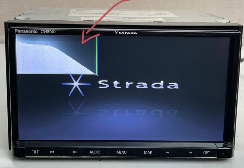 Panasonic パナソニック ストラーダ Strada メモリーナビ CN-RE04D DVD/SD/CD/Bluetoothオーディオ/フルセグ 地デジTV 2017年(H31)