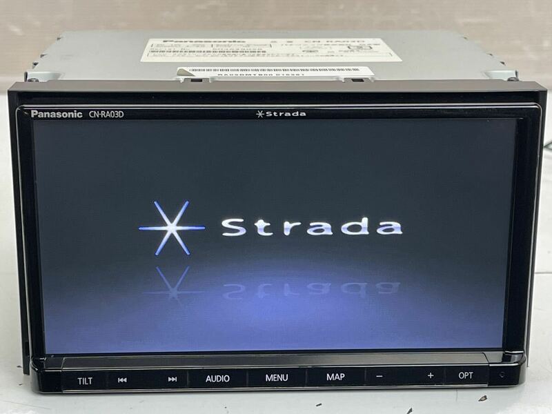 Panasonic パナソニック ストラーダ Strada メモリーナビ CN-RA03D DVD/Bluetoothオーディオ/フルセグ 地デジTV ジャンク本体のみ(G18)