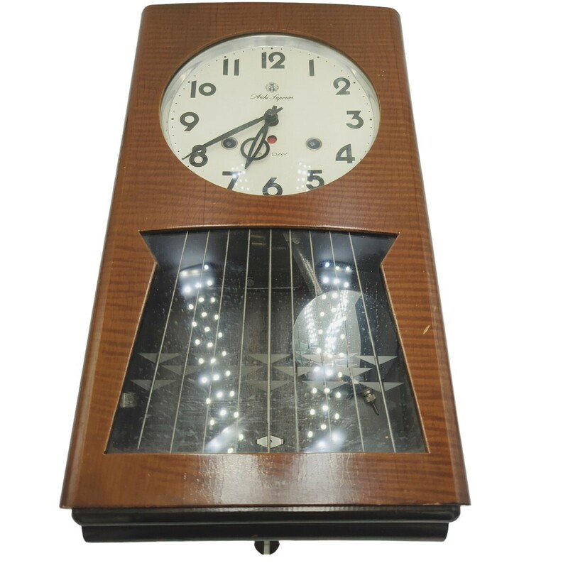 H05046 振り子時計 ボンボン時計 アンティーク 昭和レトロ 掛け時計 時計 アナログ 昭和 レトロ
