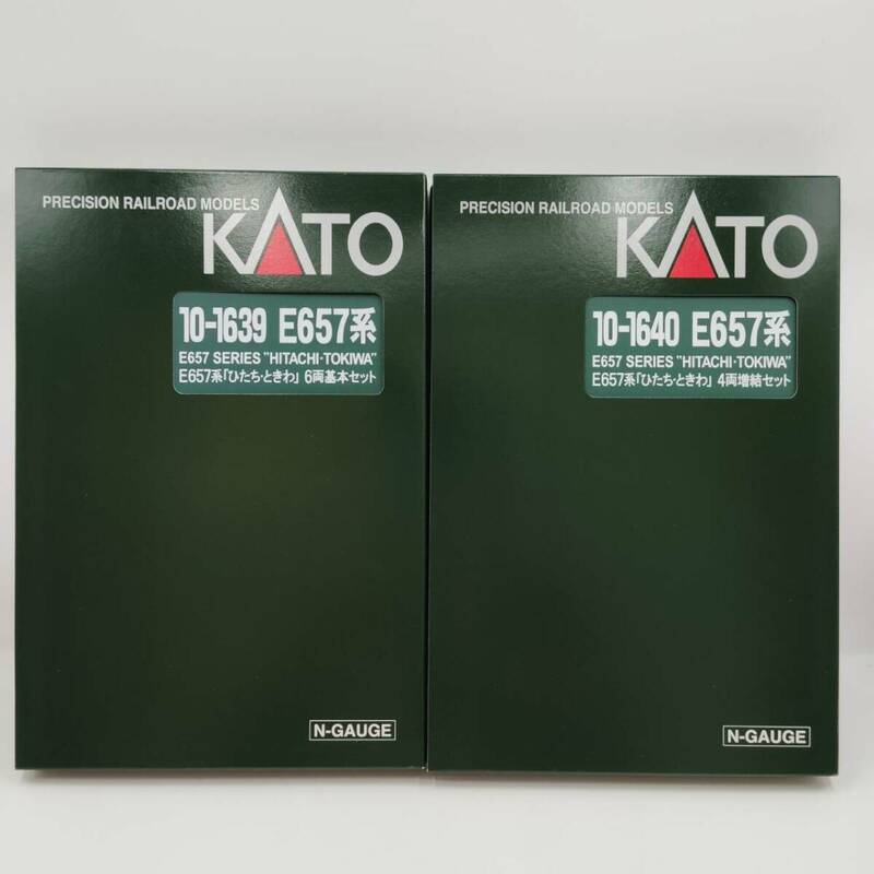 【動作OK】KATO 10-1639 ＆ 10-1640 E657系 ひたち・ときわ 6両 基本 4両 増結 セット Nゲージ 鉄道模型 / N-GAUGE HITACHI TOKIWA