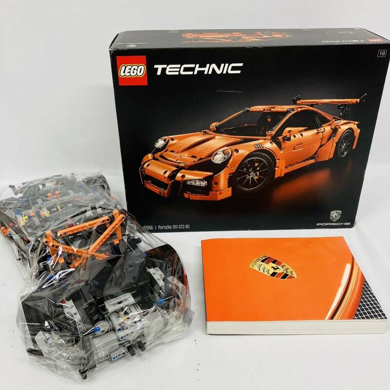 【ジャンク】レゴ テクニック 42056 ポルシェ 911 GT3 RS ブロック 知育玩具 / LEGO TECHNIC PORSCHE 911 GT3 RS