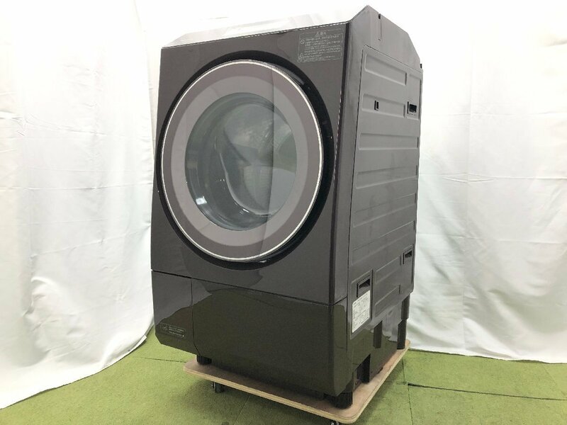 2023年製 東芝 TOSHIBA ZABOON 最上位モデル ドラム式洗濯乾燥機 洗濯12kg 乾燥7kg 左開き 斜型 自動投入 スマホ連携 TW-127XP2L d05108N