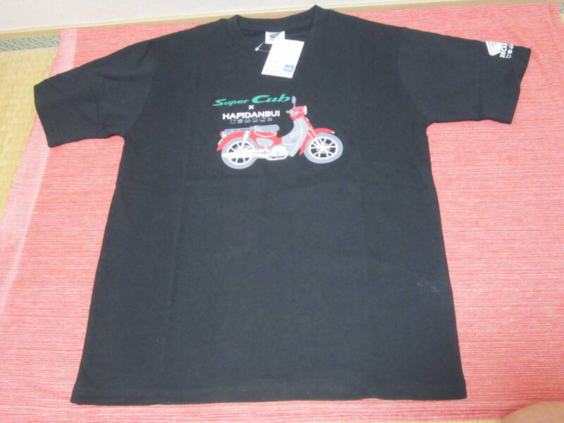 未使用品!　タグ付き！　ホンダ　スーパーカブ　HONDA　Super Cub　Ｔシャツ　 サンリオ　Sサイズ　 半袖　ブラック