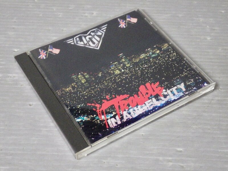 【CD】ライオン 『トラブル・イン・エンジェル・シティ』◆Grand Slamm Records/1989年◆00GD-7104《日本語ライナー付き/帯なし》
