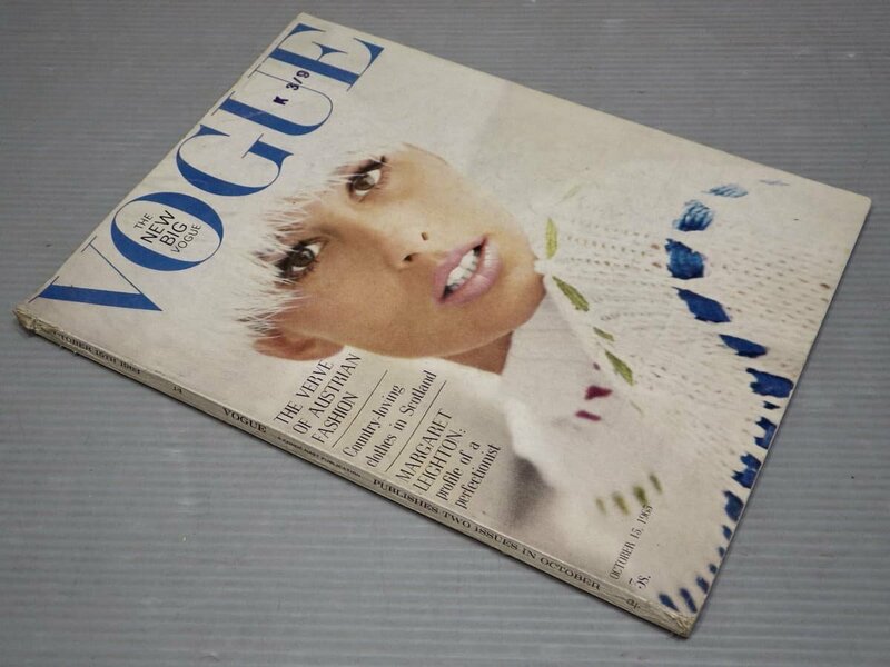 【洋書/女性ファッション誌】VOGUE 1963年10月◆オーストラリア・ファッション/マーガレット・ライトン