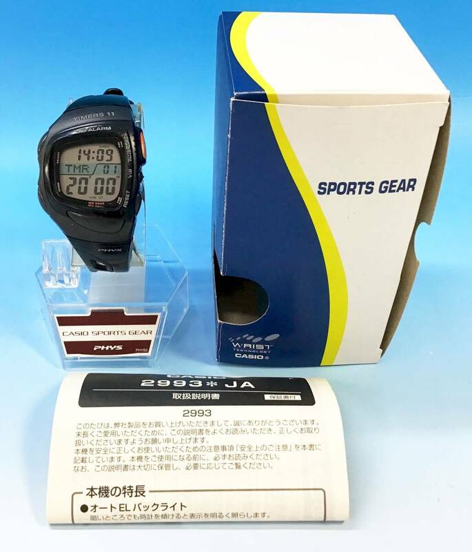 動作品 CASIO PHYS TIMERS 11 RFT-100 日本製 サッカー レフリー タイマー ウォッチ 腕時計 審判用 デジタル クォーツ カシオ フィズ