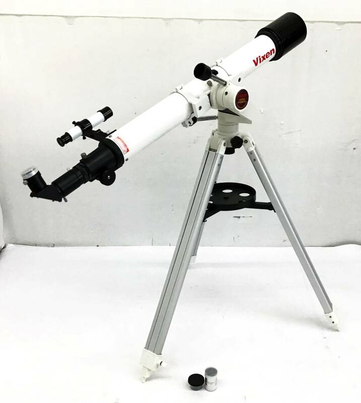 動作品 Vixen MINI PORTA A70Lf 天体望遠鏡 三脚付き D=70mm f=900mm ビクセン ミニポルタ