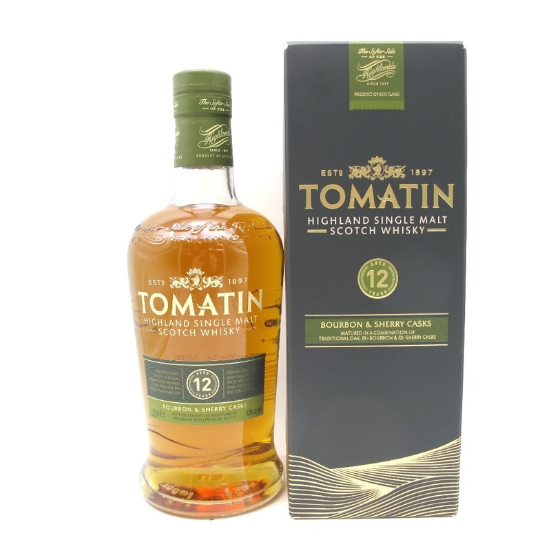 ウイスキー TOMATIN トマーティン12年 シングルモルト スコッチウイスキー 700ml 43％ 洋酒 古酒 未開栓