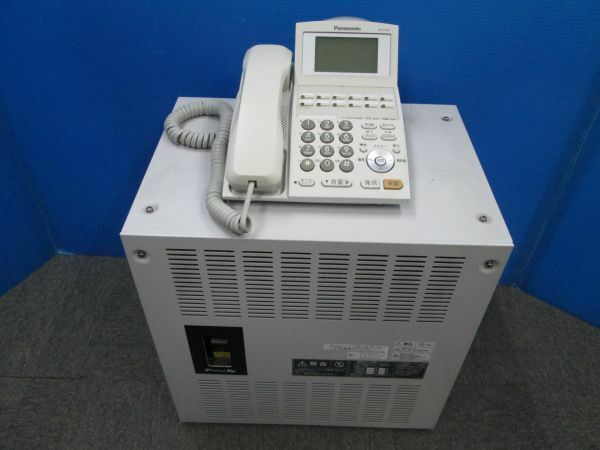 B2【ビジネスホン】Panasonic IP OFFICE MX パナソニック主装置 「BX060-BSCAB/P-2」及び電話機1台「VB-411KA-W」★撤去まで使用★中古美品