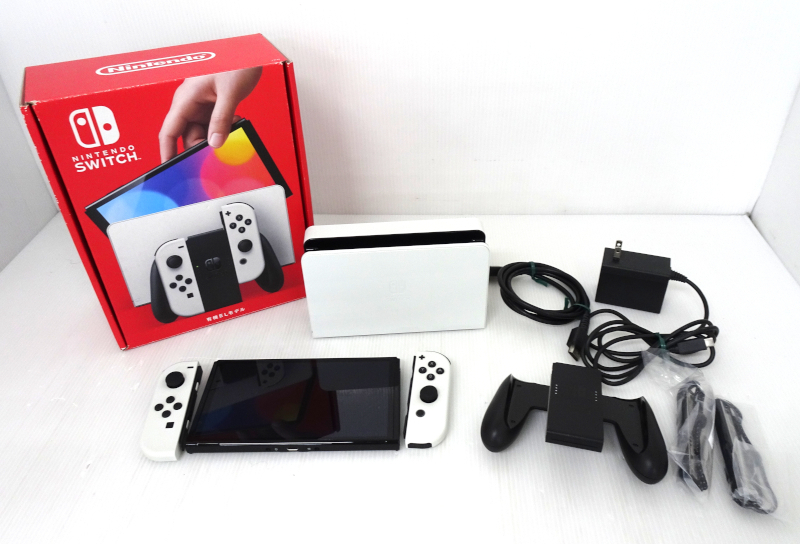 ジャンク Nintendo Switch 有機EL ホワイト 初期化済 ニンテンドースイッチ 本体
