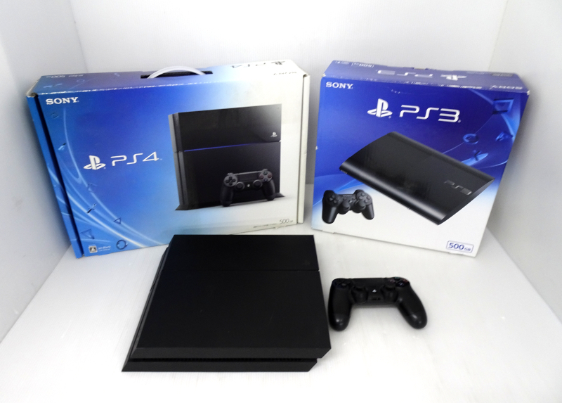 SONY PS4 PS3 ジャンク セット CUH-1200A,1100A / CECH-4300C 計３台 本体 コントローラー まとめ 