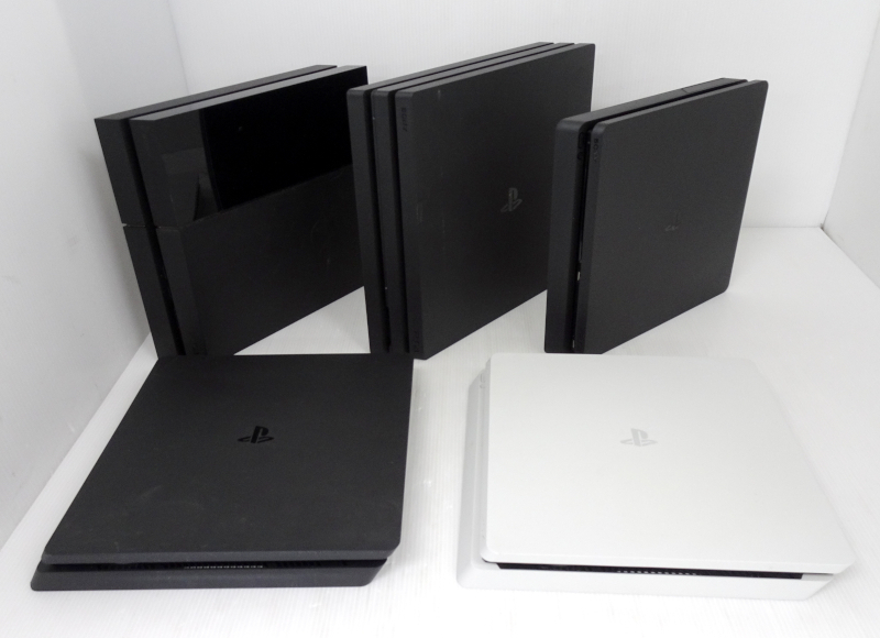 1円～！ SONY PlayStation4 5台セット Pro CUH-7000B 1000A 2000A×2 2000B 現状品 通電・起動確認済み PS4 本体