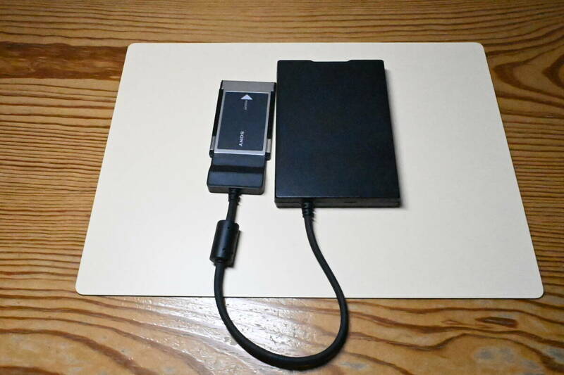 PCカードソケット付きリブレット利用可能　外付けフロッピーディスクドライブ　SONY FA-P1 PCカード